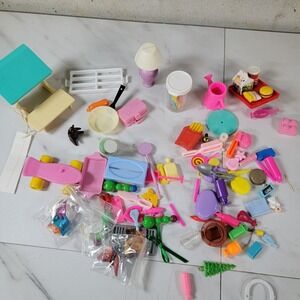 Barbie Doll Themed Accessories Cooking Lot Over 50 Pieces‎